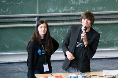 Marion Seiche und Daniil Pakhomenko Chefjuroren DDM 2015 Münster (c) Katharina Koerth/Elisa Schwarz